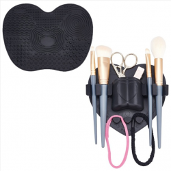 Silicone Makeup Brush Organizer & Silicone Makeup Cleaning Brush Mat