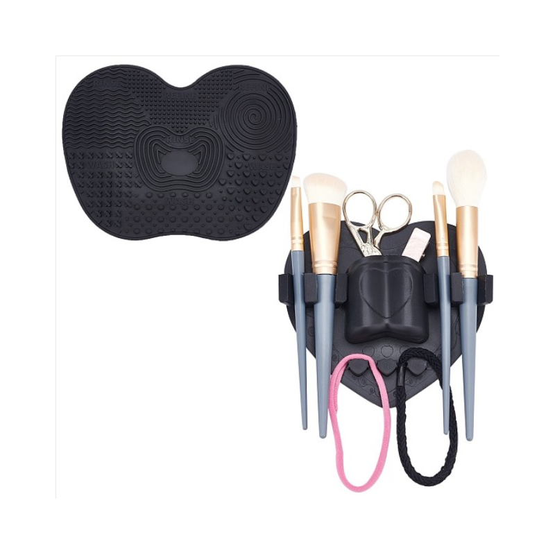Silicone Makeup Brush Organizer & Silicone Makeup Cleaning Brush Mat Silicone Makeup Brush Organizer & Silicone Makeup Cleaning Brush Mat