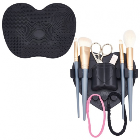 Silicone Makeup Brush Organizer & Silicone Makeup Cleaning Brush Mat