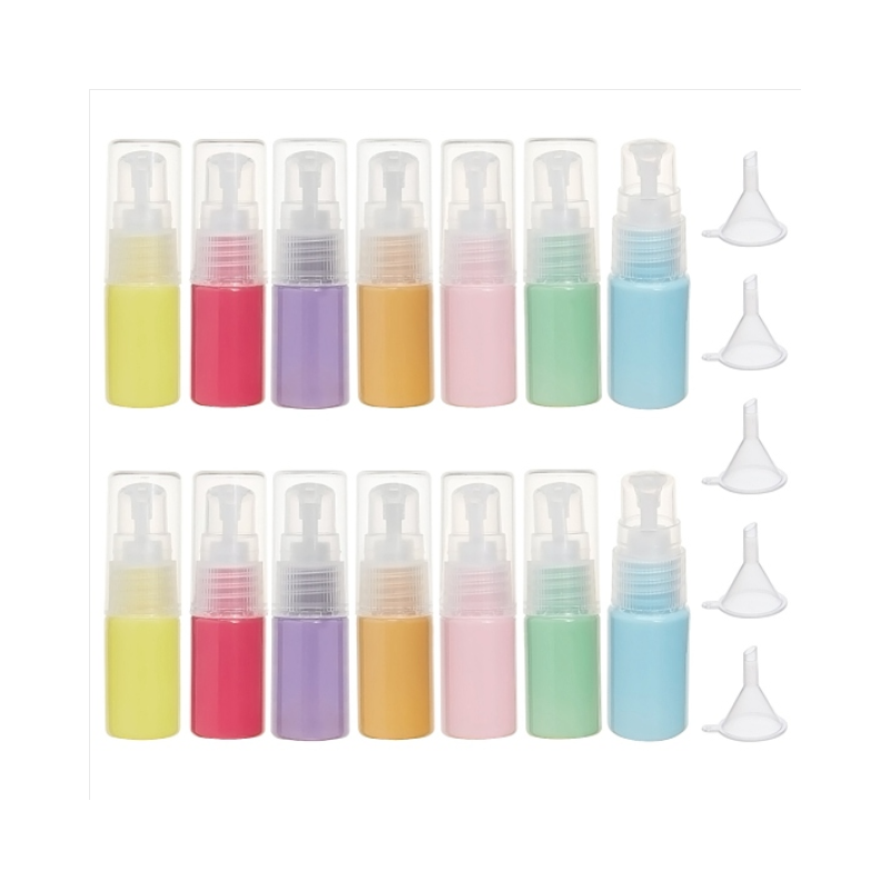 10ml Macaron Color Pump Bottle Refillable Plastic Cosmetic Bottle with Hoppers for Lotion, Emulsion and Essential Oils 10ml Macaron Color Pump Bottle Refillable Plastic Cosmetic Bottle with Hoppers for Lotion, Emulsion and Essential Oils