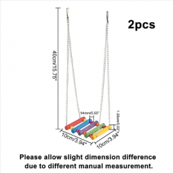 Wooden Pet Standing Poles, with Iron Clasp