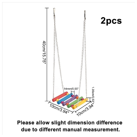 Wooden Pet Standing Poles, with Iron Clasp