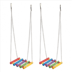 Wooden Pet Standing Poles, with Iron Clasp