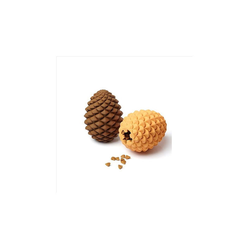 Pine Cone/Bone/Round/Strawberry/Pitaya Rubber Slow Feeding Interactive Dog Toys, Dog Puzzle Toy, Pet Food Dispensing Toy Pine Cone/Bone/Round/Strawberry/Pitaya Rubber Slow Feeding Interactive Dog Toys, Dog Puzzle Toy, Pet Food Dispensing Toy
