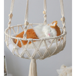 Cat Window Perch, Wall Mount Cat Window Hammock for Cats Indoor, Sturdy Adjustable Sturdy Steady Cat Bed Providing