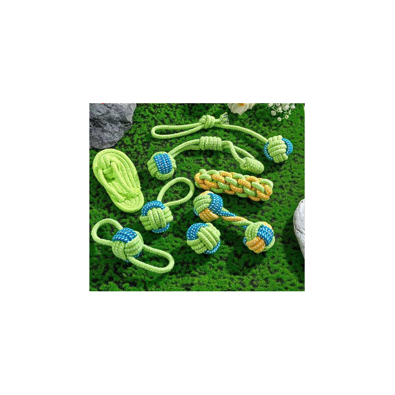 8Pcs Sturdy Cotton Rope Dog Toys, Puppy Pet Chew Toys 8Pcs Sturdy Cotton Rope Dog Toys, Puppy Pet Chew Toys