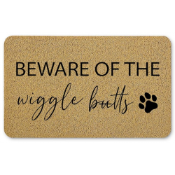 Funny Dog Door Mat, Dog Welcome Mat