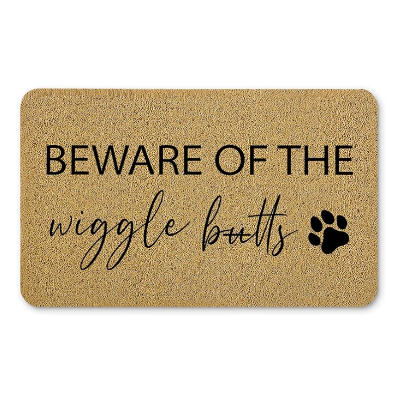 Funny Dog Door Mat, Dog Welcome Mat