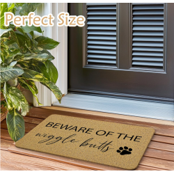 Funny Dog Door Mat, Dog Welcome Mat