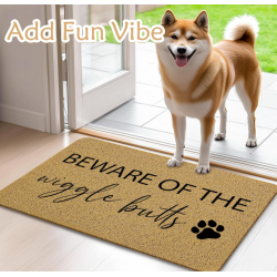 Funny Dog Door Mat, Dog Welcome Mat