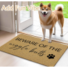 Funny Dog Door Mat, Dog Welcome Mat