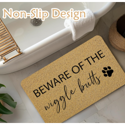 Funny Dog Door Mat, Dog Welcome Mat