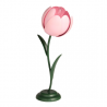 Pink Tulip Plant Table Lamp